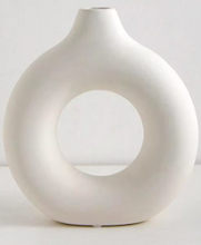 Load image into Gallery viewer, Minimalist Round Ivory Vases