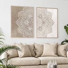 Load image into Gallery viewer, Taupe Mandala Wall Art
