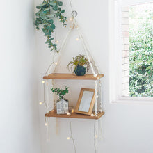 Load image into Gallery viewer, رف حائط من المكرمية العاجية