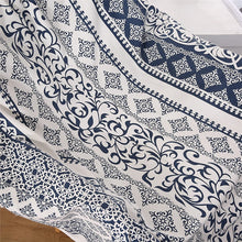 Load image into Gallery viewer, Navy Blue Textile Curtains