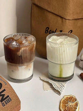 Load image into Gallery viewer, Vertical Striped Glass Cup
