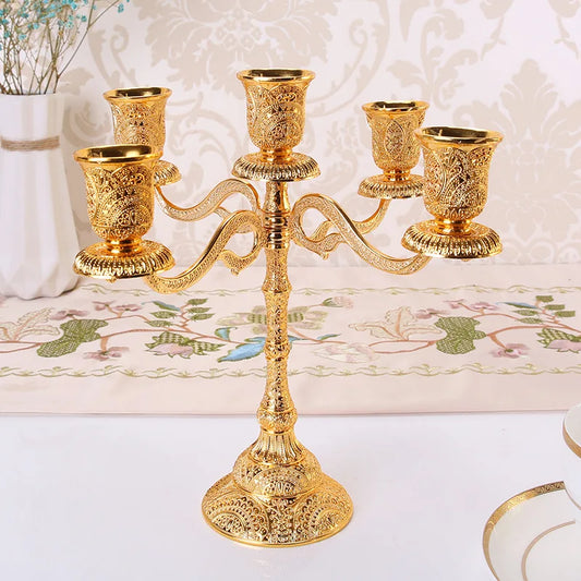 Golden Academia Candlestick Holders