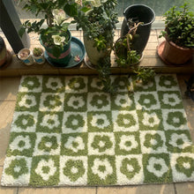 Load image into Gallery viewer, Plaid Petals Area Rug
