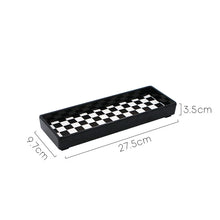 Load image into Gallery viewer, Midnight Checkered Trinket Trays
