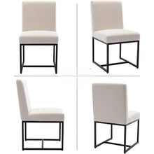 Load image into Gallery viewer, Noir Linen Dining Chair Set
