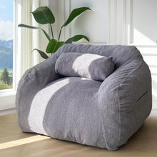 Cargar imagen en el visor de la galería, Sillones puff grandes de felpa
