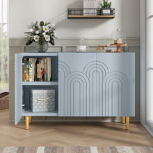 Load image into Gallery viewer, Satin Soft Blue Sideboard Cabinet
