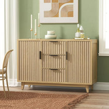 Load image into Gallery viewer, Fluted Harmony Sideboard Cabinet
