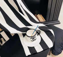 Load image into Gallery viewer, Obsidian Stripe Chenille Curtains
