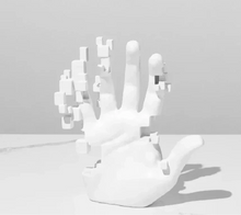 Load image into Gallery viewer, Modern Glitch Hand Decor
