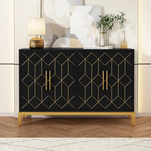 Load image into Gallery viewer, Gold Accent Sideboard Cabinets
