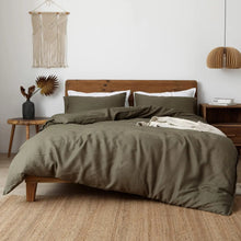 Load image into Gallery viewer, Verdé Linen Queen Duvet Set
