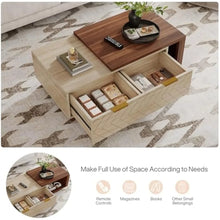 Load image into Gallery viewer, Walnut Chevron Flex Coffee Table
