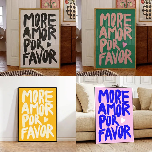 More Amor Por Favor Wall Art