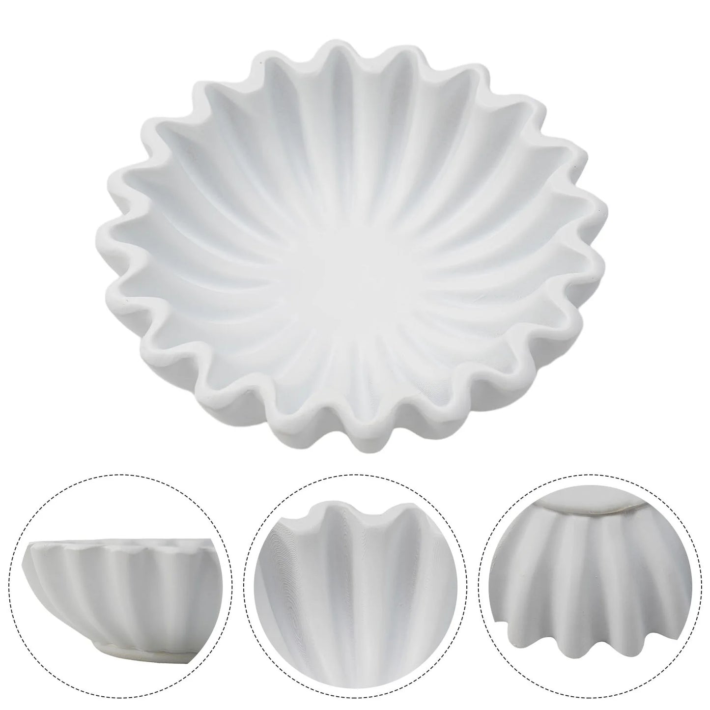 Minimal Ruffled Bowls