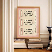 Load image into Gallery viewer, Karaoke Ticket Wall Art
