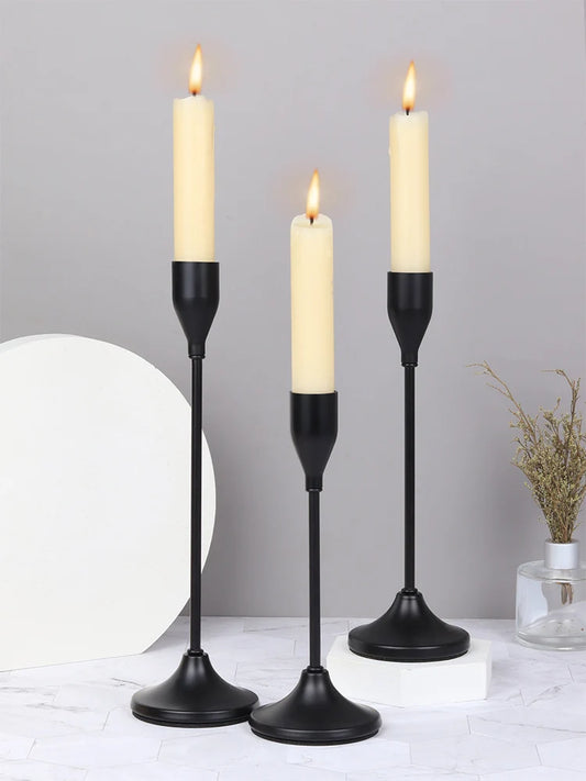 European Château Candlestick Holders