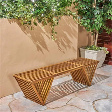 Load image into Gallery viewer, TeakWood Arc Bench
