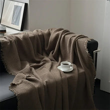Load image into Gallery viewer, Serene Cotton Throw Blanket
