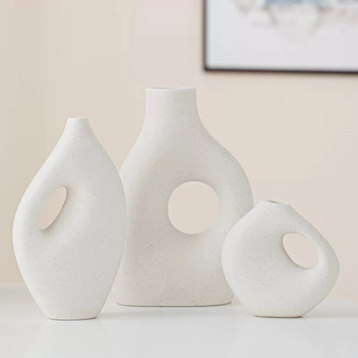 TrioScape Ceramic Vase Set