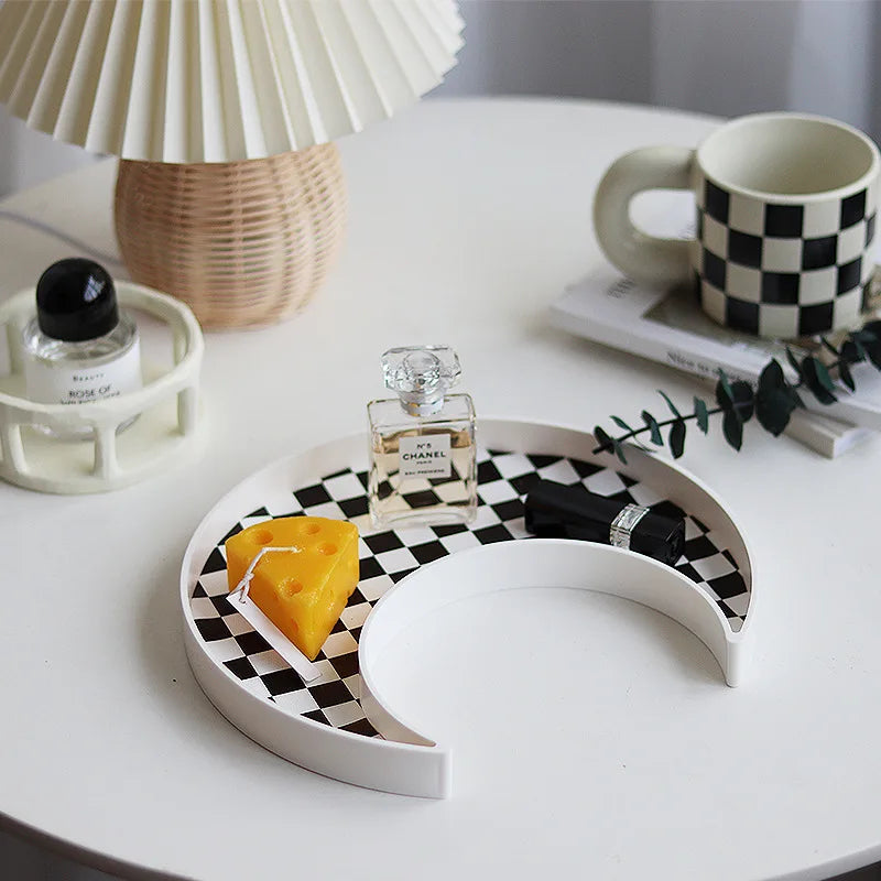Twilight Checkered Trinket Trays