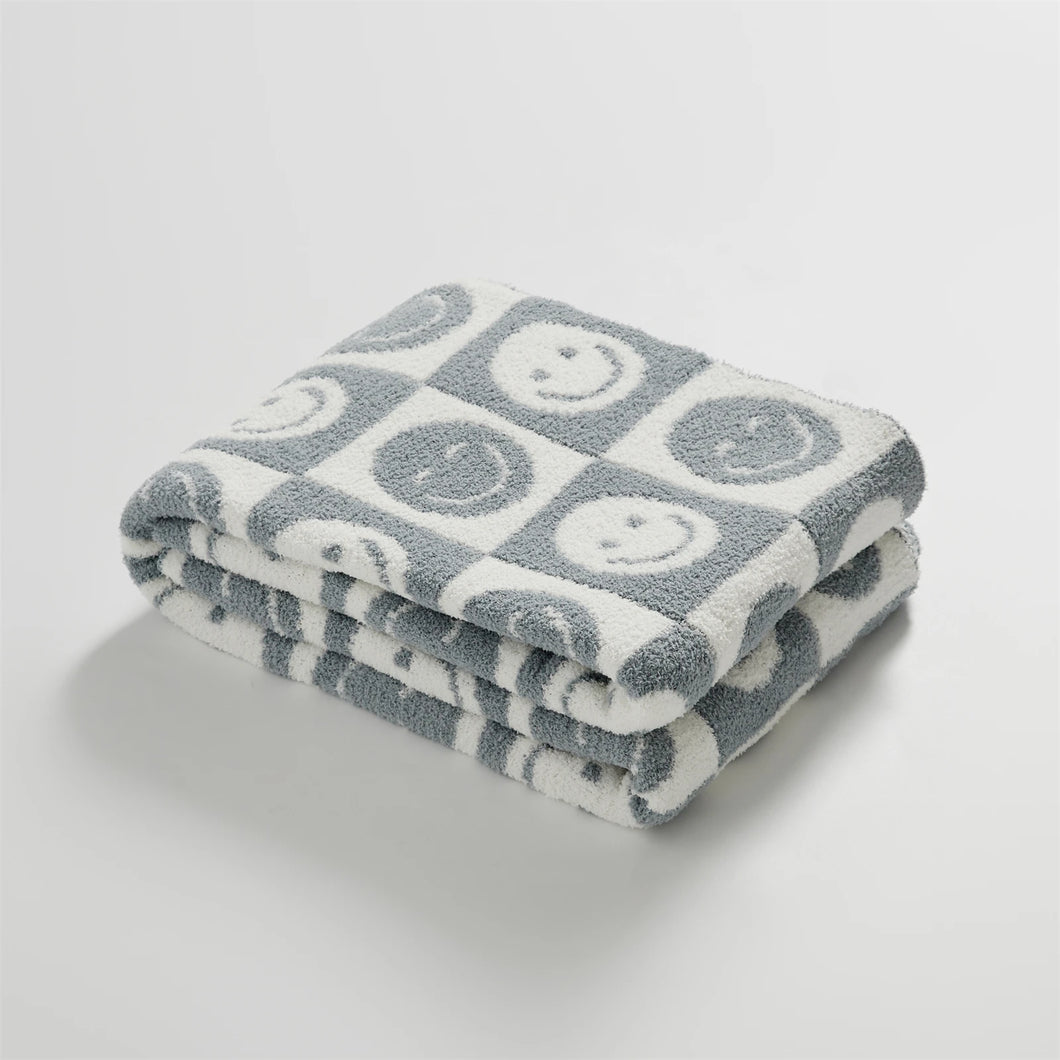 HappySquares Throw Blankets