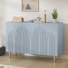Load image into Gallery viewer, Satin Soft Blue Sideboard Cabinet
