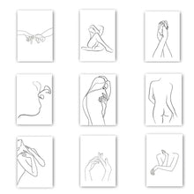 Load image into Gallery viewer, لوحة فنية جدارية بتدفق أنثوي
