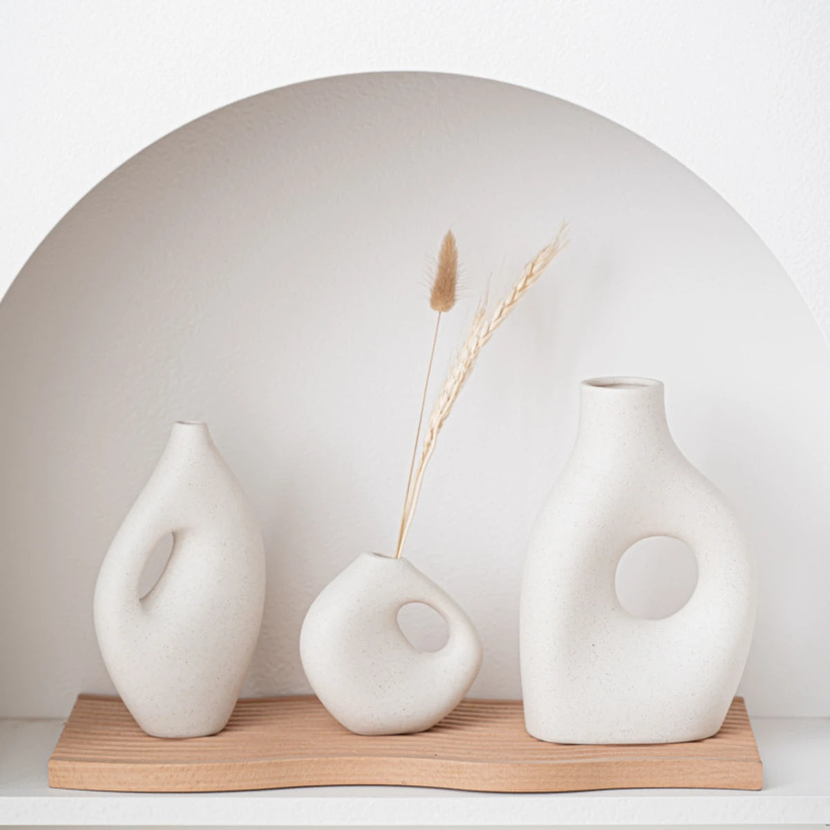 TrioScape Ceramic Vase Set