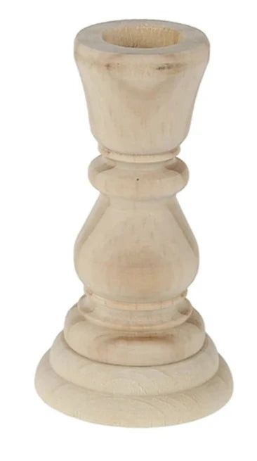 Artisan Wood Candlestick Holders