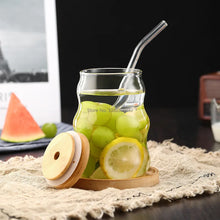 Load image into Gallery viewer, Vertical Groove Glass Cup
