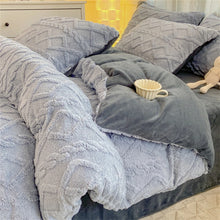 Load image into Gallery viewer, CozyChevron Fleece Duvet Sets
