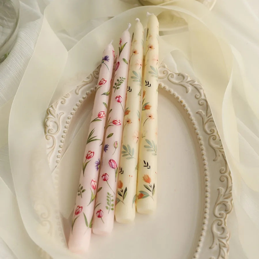 Pastel Petals Candlesticks