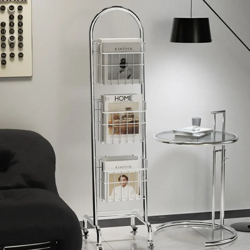 Metal Magazine Rolling Rack