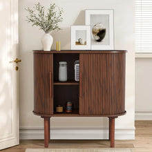 Load image into Gallery viewer, Retro Fluted Sideboard Cabinet
