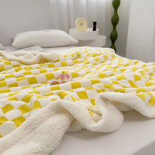 Load image into Gallery viewer, Pastel Checkered Throw Blankets
