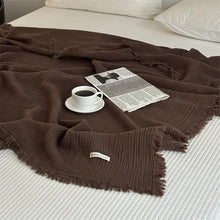 Load image into Gallery viewer, Serene Cotton Throw Blanket
