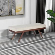 Load image into Gallery viewer, Retro Chanelle Ottoman Bench
