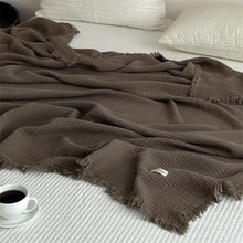 Load image into Gallery viewer, Serene Cotton Throw Blanket
