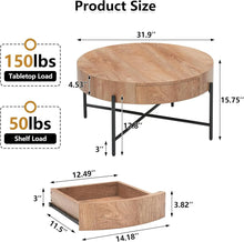 Load image into Gallery viewer, Homestead Round Coffee Table
