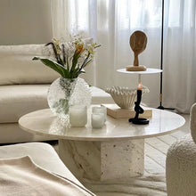 Load image into Gallery viewer, Travertine Coffee Table
