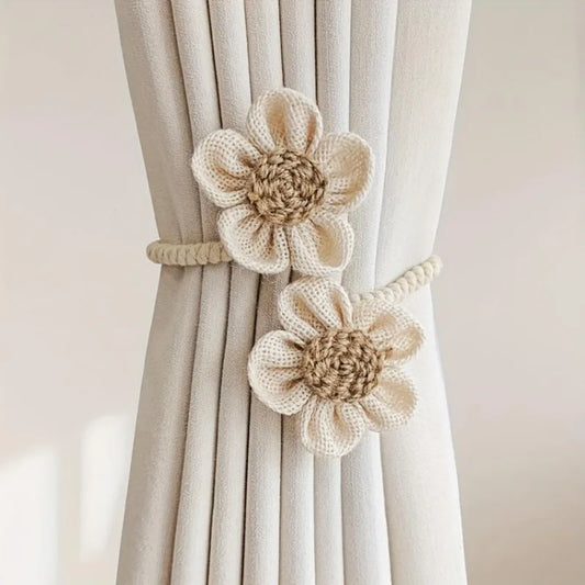 Rustic Petal Curtain Tiebacks