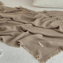 Load image into Gallery viewer, Serene Cotton Throw Blanket
