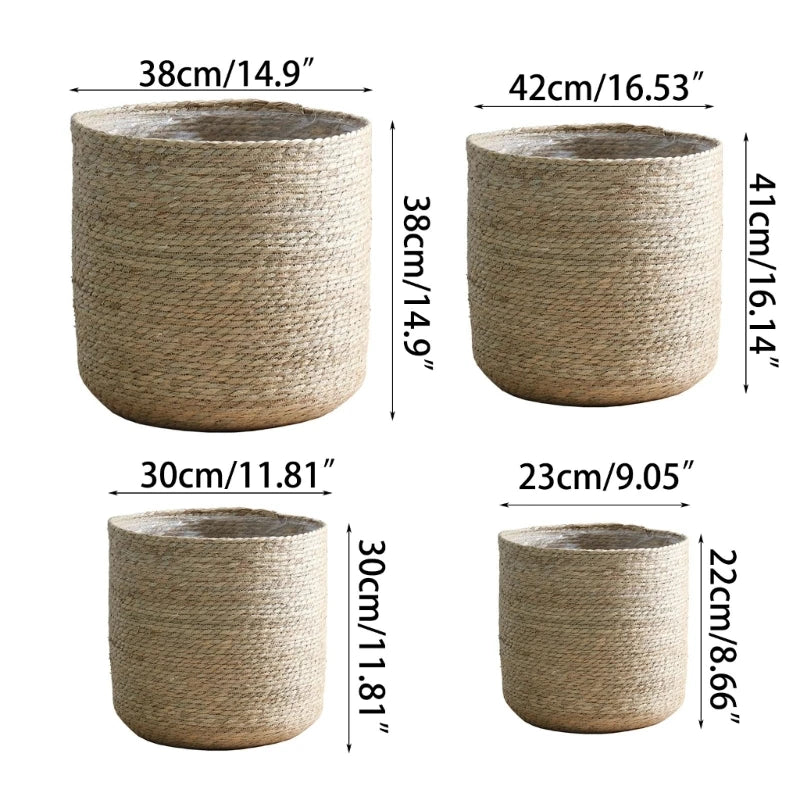Minimal Woven Plant Baskets