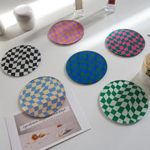 Load image into Gallery viewer, Wavy Checkered Coasters
