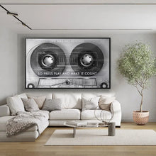 Load image into Gallery viewer, Soundtrack of Life Cassette Wall Art
