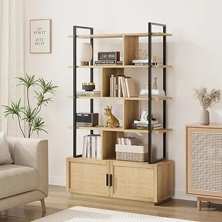 Cherry & Cane Bookshelves