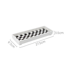 Load image into Gallery viewer, Midnight Checkered Trinket Trays
