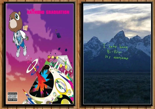 Yeezy's Album Wall Art