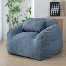 Cargar imagen en el visor de la galería, Sillones puff grandes de felpa
